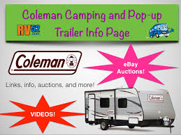 Coleman Camping Trailer Information Video Gallery And For