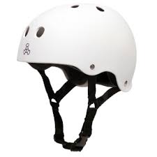 Triple 8 Xxl Brainsaver Rubber Helmet With Sweatsaver Liner White