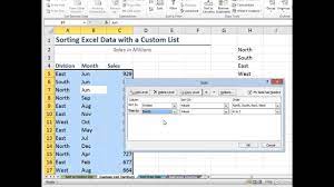 multiple sorting options in excel