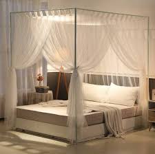 4 Corners Post Curtain Bed Canopy Frame