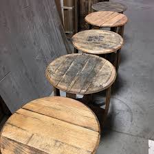 Bourbon Barrel Side Table Barrelheadsky