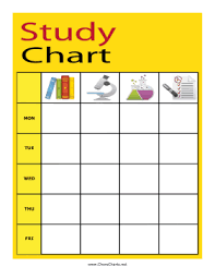 Printable Study Chart