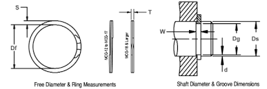 Large Stock Spiral Lock Stainless Steel Snap Rings Circlips