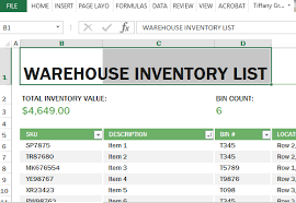 Excel Inventory Template Magdalene Project Org