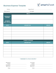 Template Expenses Form Free Expense Report Templates Smartsheet
