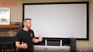 how to build a projector screen at home