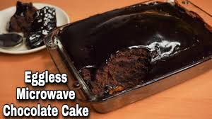 eggless microwave chocolate cake recipe