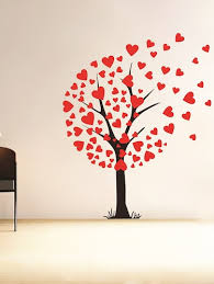 Tree Heart Wall Sticker For Living Room