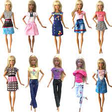 NK 1 Chiếc Bán Búp Bê Thời Trang Trang Phục Phối Quần Áo Bình Dân May Áo  Cho Búp Bê Barbie Phụ Kiện Cho Bé đồ Chơi JJ|Dolls Accessories