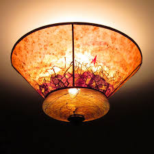 Iridescent Glass Ceiling Lamp Shade