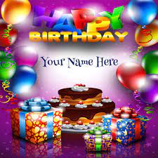 write your name on beautiful card for