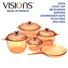 Visions 9pc Glass Cookware Set
