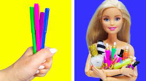 barbie doll makeup hacks diy miniature