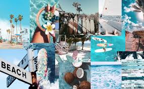 Tell us the truth, can you spend even a day without looking at your phone? Beach Aesthetic Laptop Wallpaper Beach Collage Wallpaper Novocom Top