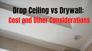 Drop Ceiling Vs Drywall Cost And