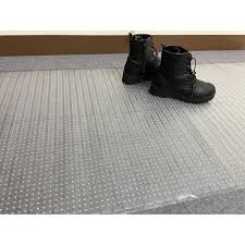 ottomanson floor protector collection waterproof non slip clear design indoor protector runner rug 2 2 x 7 clear