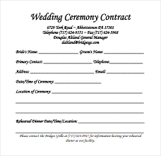 Wedding Contract Template 19 Download Free Documents In Pdf Word