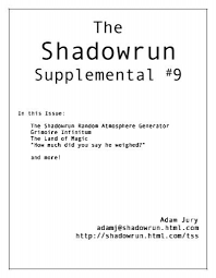 The map pertains to things like the asset library and props. The Shadowrun Supplemental 9 Shadowrun Us