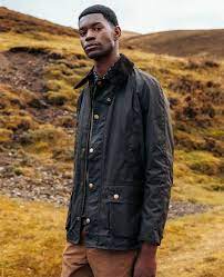 Barbour Ashby Wax Jacket In Olive Barbour