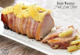 bacon wrapped pork loin filet er