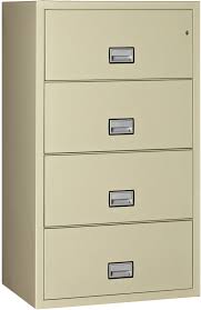 31 inch 4 drawer fireproof file cabinet