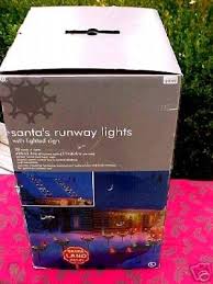 christmas santa landing runway lights