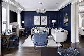 living room with blue walls ideas