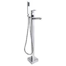 Faucets usually have lever handles to help make it easier for those with arthritis to turn them on and off. Akdy Stand Alone Tub Filler With Floor Mount Freestanding 38 In Tub Chrome Faucet Easy Installation