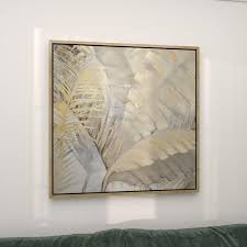 Panel Leaf Palm Framed Wall Art