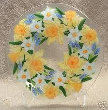 Peggy Karr Fusion Glass Daffodils