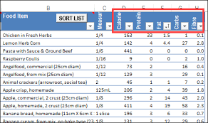 excel calorie counter track daily