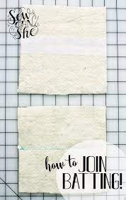 2 ways to join quilt batting and use