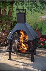 Blue Rhino Firehouse Wood Burning Fireplace With Chimney