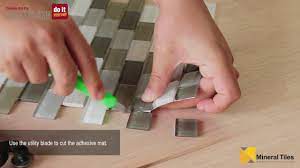 What's great about that is you can use it for many things, not just backsplash. Diy Peel Stick Glass Tile Backsplash Kit Youtube