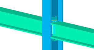 clip angle beams column web double