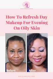 how to refresh day makeup for evening