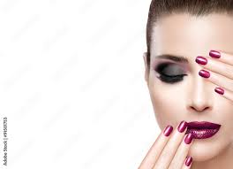 beauty and makeup concept luxury nails