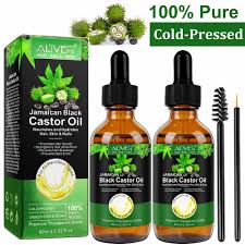 2 pack aliver jamaican black castor oil