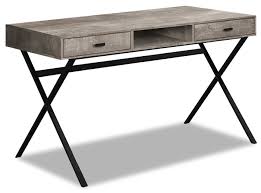 Reclaimed is located in crystal lake, il. Flynn Reclaimed Wood Look Desk Taupe The Brick