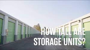 how tall are storage units you