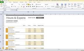 Project Cost Tracker Template For Excel 2013