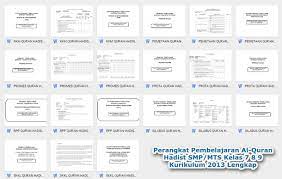 Silabus k13 bahasa indonesia kelas vii revisi 2018 dibuat oleh guru untuk membantu bapak dan ibu guru dalam menyusun rpp. Perangkat Pembelajaran Al Quran Hadist Smp Mts Kelas 7 8 9 Kurikulum 2013 Lengkap Berkas Edukasi