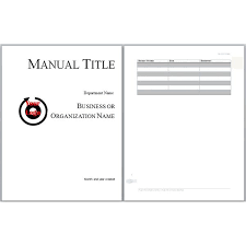 Training Manual Cover Page Template Under Fontanacountryinn Com