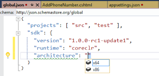 exploring the json configuration files