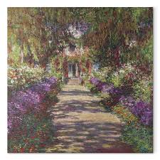 Canvas Print Garden Path In Giverny Art