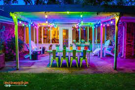 Colorful Outdoor Patio Makeover
