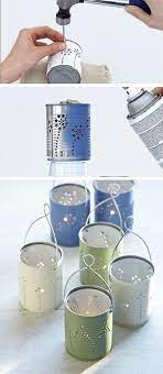 Recycled Tin Can Lanterns Самодельные
