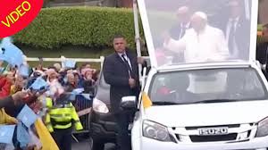 The most unusual part of the scene was when he greeted the armed soldier. Car Used For Pope Francis Ireland Visit Donated To Co Derry Rescue Service Irish Mirror Online