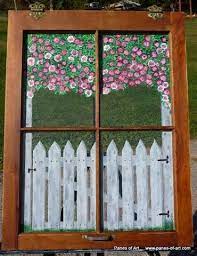 Window Painting Painted Window Panes
