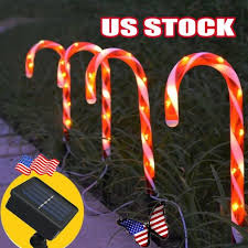 Outdoor Candy Canes In Lights